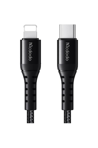 Mcdodo CA-5631 36W 3A Type-c To Lightning Şarj ve Data Kablosu 1 M Siyah