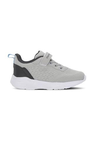 Slazenger Funkytown I Unisex Çocuk Cırt Cırtlı Gri / Koyu Gri Günlük Spor Ayakkabısı