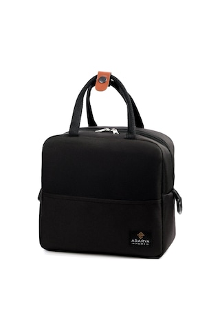 7 Lt Yemek Taşıma Çantası Sıcak Ve Soğuk Termal Termos Kamp Piknik Soğutucu Buzluk Çanta Siyah Siyah