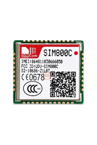 Sım800c Gsm Gprs Modül Sımcom 4 Bant Smt Haberleşme Modülü Imeı Kayıtlı