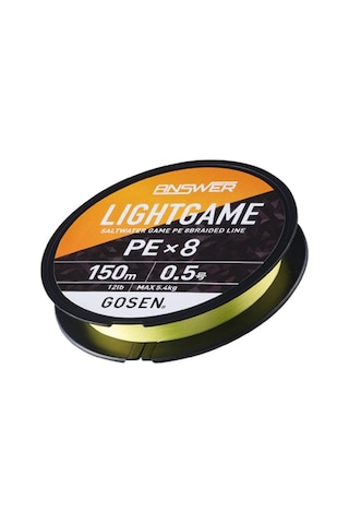 Gosen Answer Light Game 8b Coctail Yellow 150m İp Misina 0,10mm 0,10mm