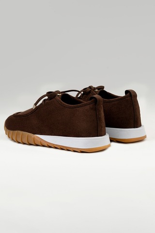 Tw Tonny White New York 057 Kadın Renkli Tabanlı Sneaker Yürüyüş Ayakkabısı Kahverengi
