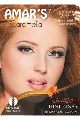Amar's Kına İçeren Saç Boyası Karamel 10 G