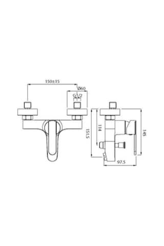 Creavit Vg2840 Vega Banyo Bataryası Krom