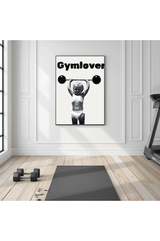 Besay Gym Lover Fitness Motivasyon Duvar Posteri-eğlenceli Modern Dekoratif A2 Çerçevesiz