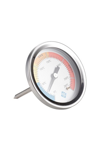 Springsun Inox Isı Ölçer 0-280 C, Fırın/barbekü İçin Hızlı Tepki, Gösterge Tipi, Toksik Madde Yok, Ip55 Koruma