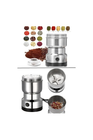 4 Bıçaklı Elektrikli Öğütücü Blender Fındık Baharat Tahıl Biber Değirmeni Çelik