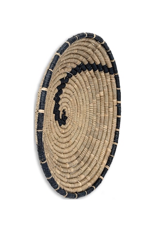 Meander Bambu Afrikan El Yapımı Fibonacci Duvar Tabağı 60cm 8912