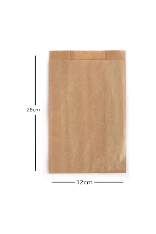 Çizgili Şamua Kraft Kese Kağıdı 40 G 10 KG 12 CM X 28 CM - 250 G lık