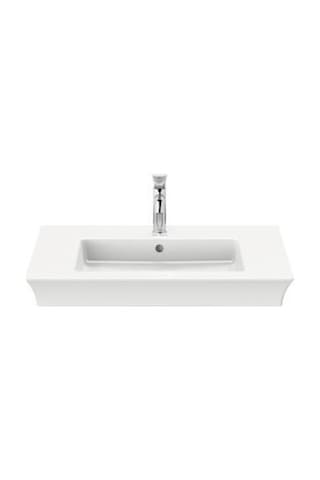 Duravit White Tulip Etajerli Lavabo 75 CM + Lavabo Bataryası Medium