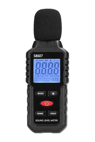 A Ağırlıklı Gürültü Dedektörü 30-130db Mini Desibel İzleme Cihazı Yüksek Doğruluklu Ses Seviyesi Ölçer