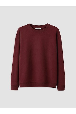 Lcw Vision Bordo Bisiklet Yaka Erkek Sweatshirt
