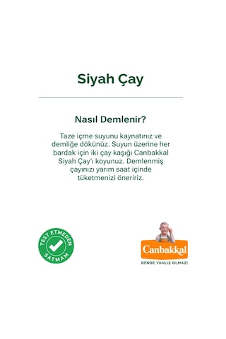 Canbakkal Siyah Çay İlk Sürgün Mayıs Çayı, Dökme Çay 500 G