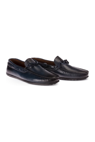 Deery Hakiki Deri Lacivert Loafer Erkek Ayakkabı - 01647mlcvc04 Lacivert