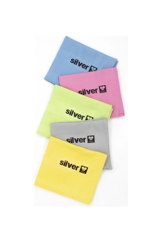 Silver Home Mikrofiber Dekoratif Renkli Cam Bezi Pk : 5 Adet Bez 42 68 Cm Boyutlarında Çok Renkli