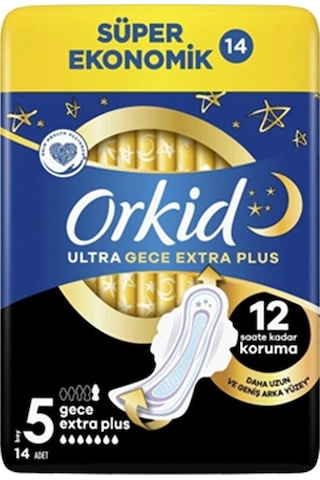 Süper Ekonomik Ultra Gece Extra Plus 14 Ad. 5 Boy X 6 Paket