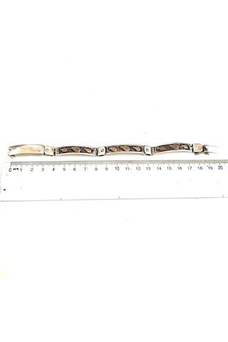 Erkek Gümüş Bileklik Uğur Böceği Figürlü 925 Ayar 28,84 Gram