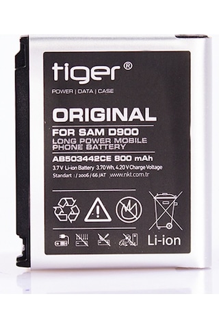 Tiger Samsung Uyumlu D900 D900İ E780 Ab503442Ce Batarya 800 Mah