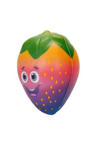 Tusi Squishy Çilek: Yumuşacık Slow Rising Meyve Oyuncak Stres Atan Figür Meyve