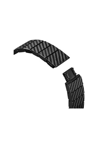 Pitaka Modern Serisi Karbon Fiber Galaxy Watch 7 44mm Uyumlu Kordon Black-grey Twill Siyah - Gri