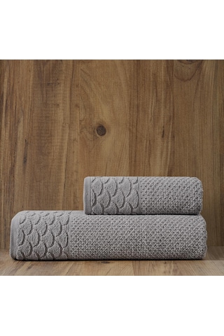Soley Alana Extra Yumuşak Pamuklu Pirinç Örgü 2'li Havlu Seti HV.ALANA.2LISET