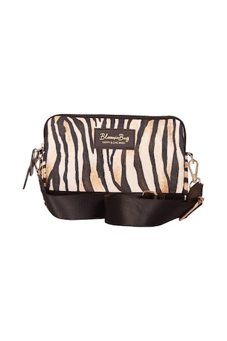 Bloominbag Stripy Tricky Çapraz Askılı Çanta Kahverengi - Siyah