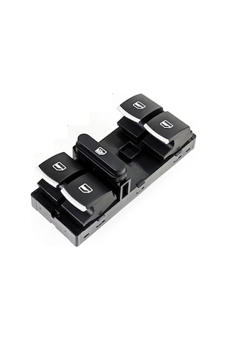 Vw Volkswagen Tiguan 2008-2015 Uyumlu Ön Sol Kapı Dörtlü Cam Açma Düğmesi Krom Detaylı 5k4959857
