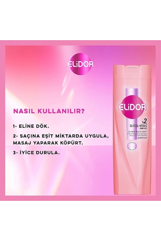 Elidor Ultra Işıltı Yoğun Parlaklık Saç Bakım Seti 4'lü