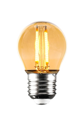 G45 Rustik Led Sarı Top Ampul E27