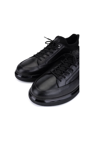 Tamer Tanca Erkek Hakiki Deri Siyah Analin Sneakers & Spor Ayakkabı 1145 20548 Erk Ayk Y26 Sıyah Anl