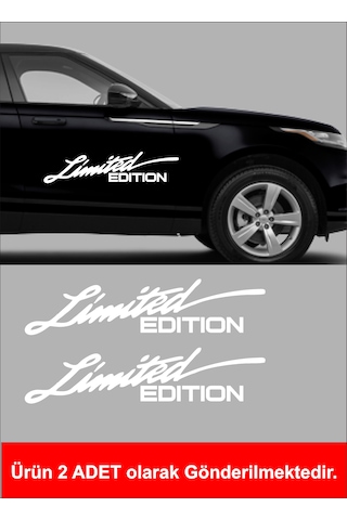 Limited Edition 2 Adet Sticker - Araba Oto Motosiklet Karavan Cam Sticker - 00305 30x7 Cm