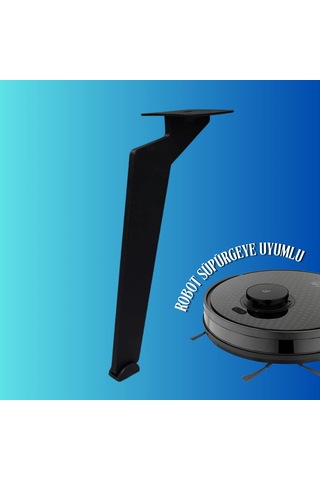 20 Cm Metal Tabanca Ayak Koltuk Ayağı Mobilya Ayağı Ünite Ayağı Konsol Ayağı Puf Berjer Ayağı Siyah