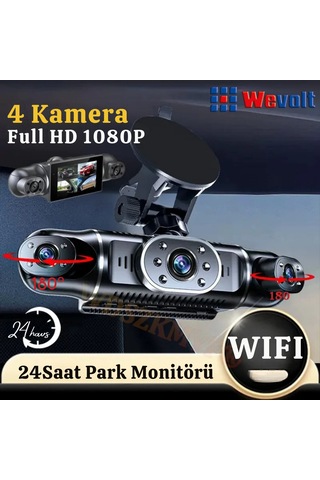 Mb-5900 Yeni Premium 4 Kameralı Full Hd 1080 P Geniş Açı Araç Kayıt Kamerası