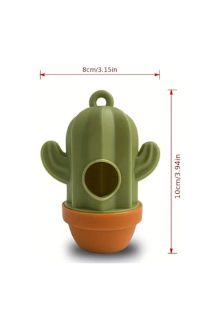 Elmpaly 1 Adet Kaktüs Şekilli Taşınabilir Köpek Dışkı Poşeti Dispanseri Dayanıklı