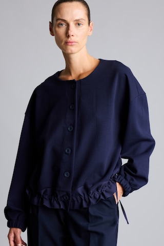 Defacto Bisiklet Yaka Beli Bağcıklı Relaxed Fit Hırka I2728ax26aunv251 Lacivert-nv251