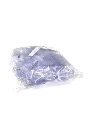 Askı 10pcs Tekli Metal Uçlu Mika Kristal Pls. Tabanlı Şeffaf Pvc Yapışkanlı Montaj