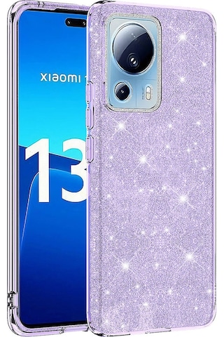 Xiaomi Mi 13 Lite Kılıf Zore Shining Simli Silikon Kılıf