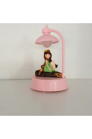 Kız Figürlü Biblo Pembe Diğer