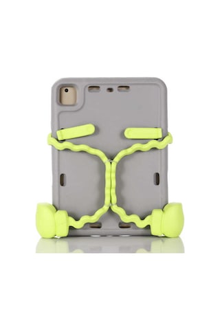 iPad Uyumlu  6 Air 2 Zore Eva Boxer Tablet Silikon - Gri Arka Kapak