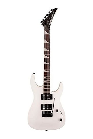 Jackson 2910121500 Js Dinky Arch Top Js22 Dka Elektro Gitar Snow White Amaranth Klavye Beyaz Renk Ve 24 Jumbo Perde