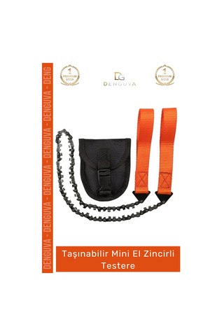 Testere Taşınabilir Kamp Doğa Yürüyüşü Avcılık Çelik Kesim Kompakt Mini El Zincirli Testere