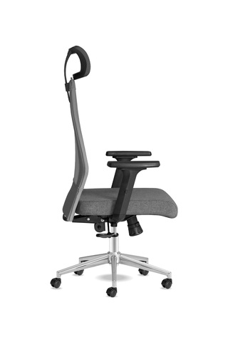 Kolto Başlıklı Gri Çalışma Koltuğu