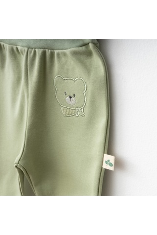 Bear Hugs Patikli Pantalon 2 Li Set Yeşil