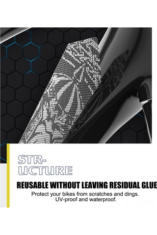 Neevoyu "dayanıklı Bisiklet Koruyucu - Çizilmelere Karşı Su Geçirmez Uv Korumalı Pvc Şerit"