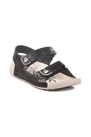 United Colors Of Benetton Siyah Cırtlı Hafif Kız Çocuk Sandalet Bn-1419 F