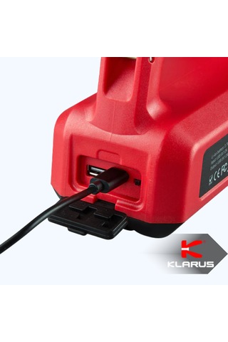 Klarus T Rs10 800 Lümen Şarj Edilebilir Çok Fonksiyonlu Kamp Feneri , Powerbank Özellikli Kırmızı