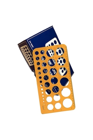 Hatas 2272 1-36 Mm Büyük Daire Şablonu Çok Renkli