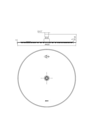 Eca Banyo İnce Yuvarlak Tepe Duş Başlığı 40x40 102145047 Krom