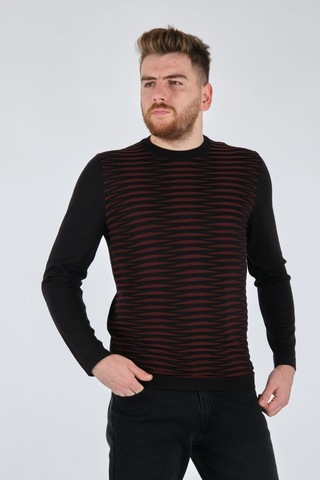 Ecer Minimalist Erkek Triko - Uzun Kol - Rahat Ve Şık Siyah