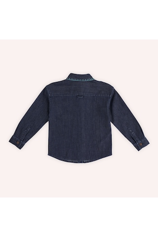 Kız Çocuk Denim Gömlek Lacivert 2421gk06004-4852 001